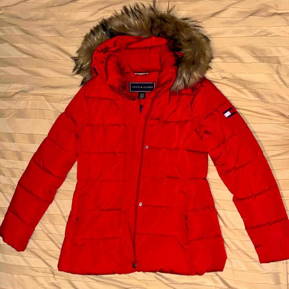 Red Tommy Hillfiger Coat